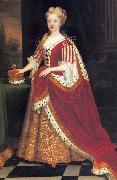 Sir Godfrey Kneller Portrait of Caroline Wilhelmina of Brandenburg Ansbach oil on canvas